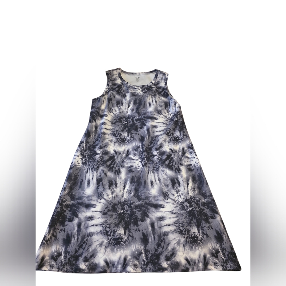 GAIAM Tie-Dye Sleeveless Knee Length A-Line Dress Size L NWOT